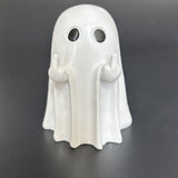 Halloween White Ghost Resin Ornament