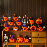Halloween Portable Light-Up Pumpkin Lantern - Plastic