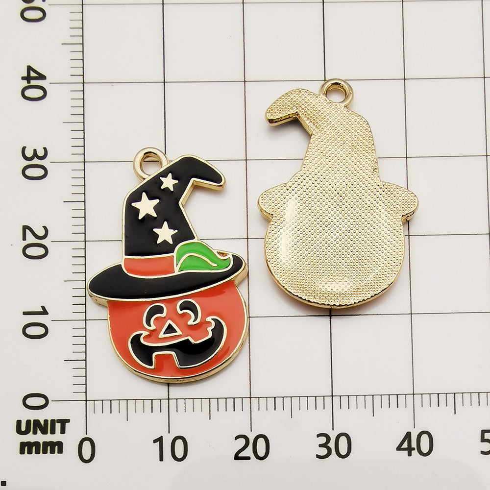 Halloween Enamel Jewelry Pendants - Alloy DIY Charms