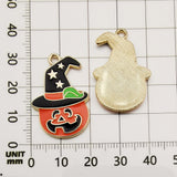Halloween Enamel Jewelry Pendants - Alloy DIY Charms