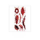 Halloween Scar Tattoo Stickers