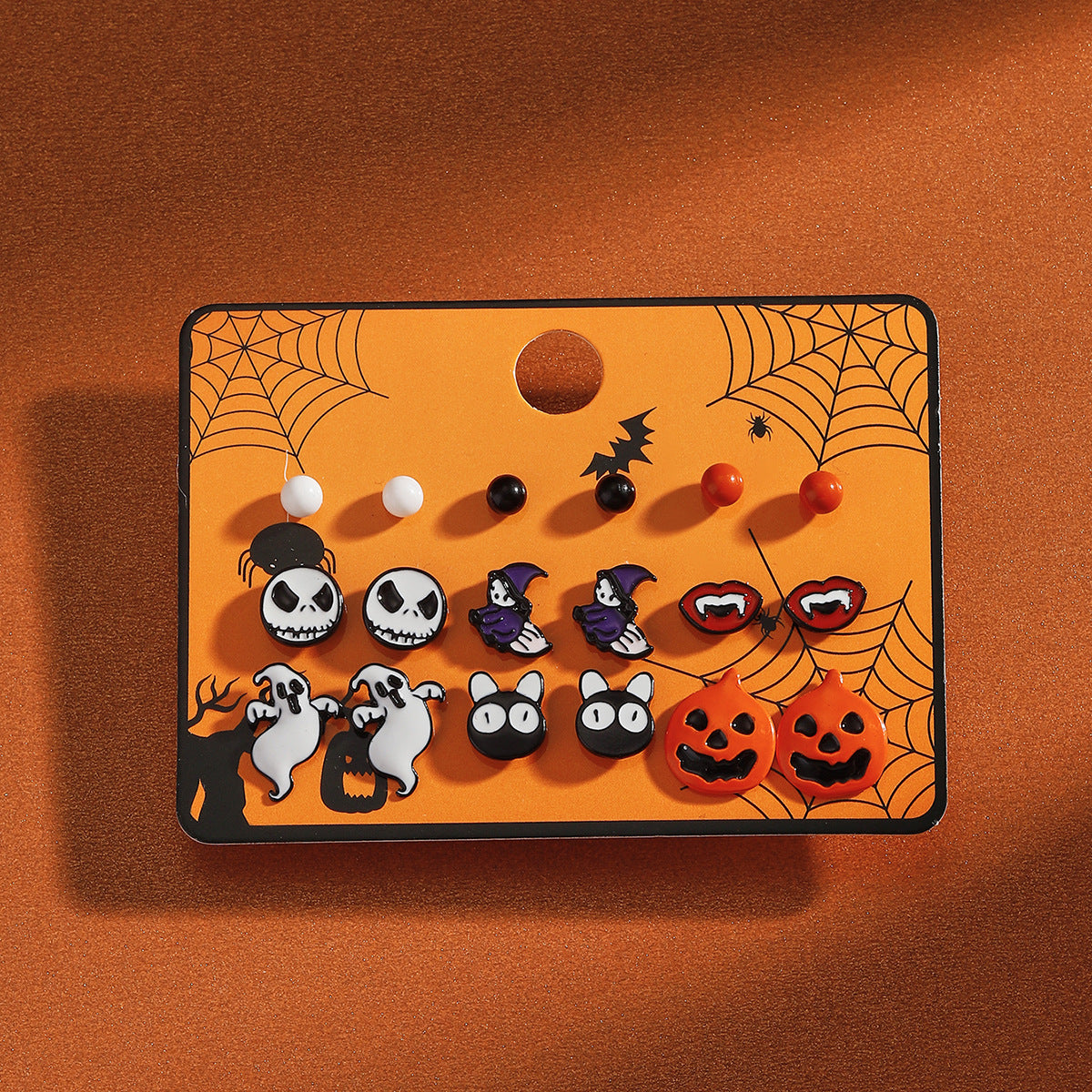 Cartoon Halloween Earrings Set