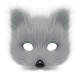 Halloween Plush Animal Cosplay Mask, Gloves and Tail Accessories