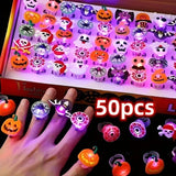 Halloween and Christmas LED Party Rings - Plastic