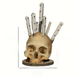Halloween Skull Figurine - Resin
