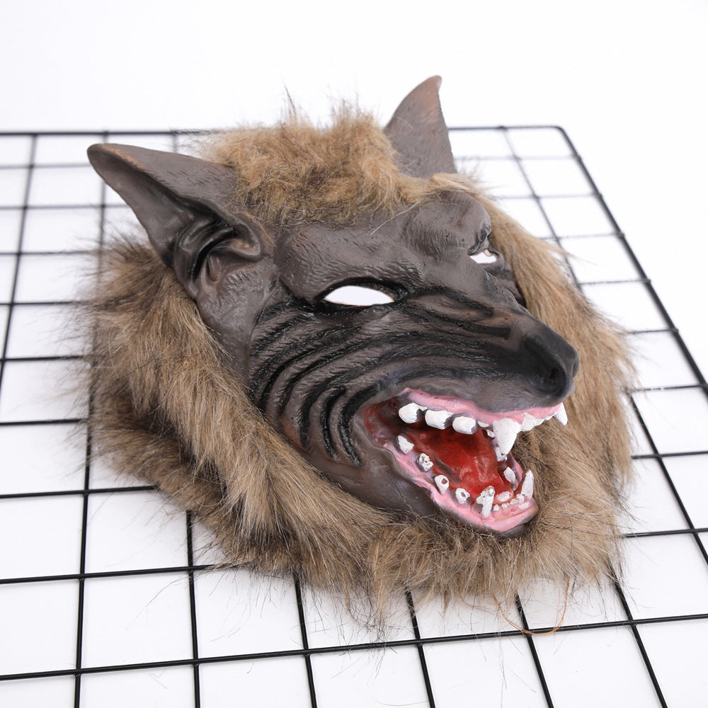 Halloween Wolf Head Costume Mask - Vinyl