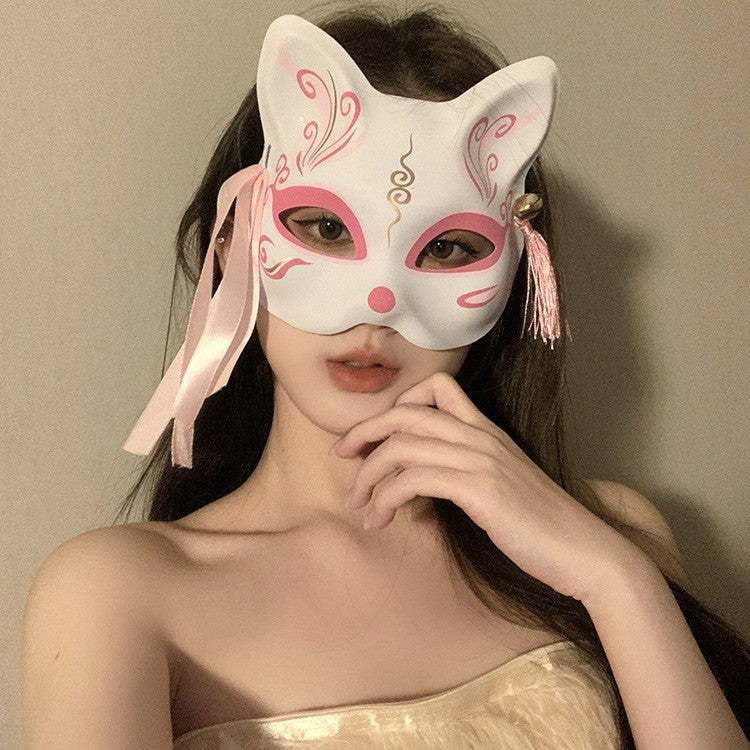 Halloween Anime Half-Face Mask - Plastic