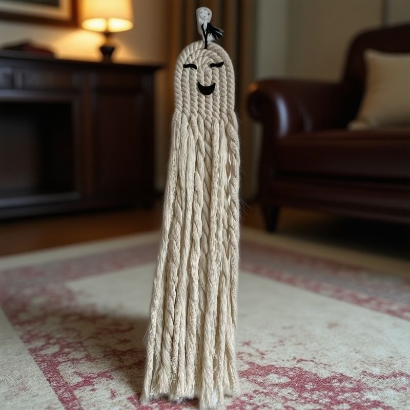 Halloween Cotton Rope Ghost Wall Hanging