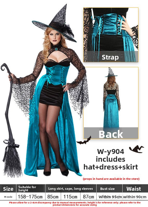 Halloween Witch Costume Dress - Cotton