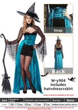 Halloween Witch Costume Dress - Cotton