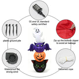 Halloween Inflatable Decoration with LED Lights - Polyester