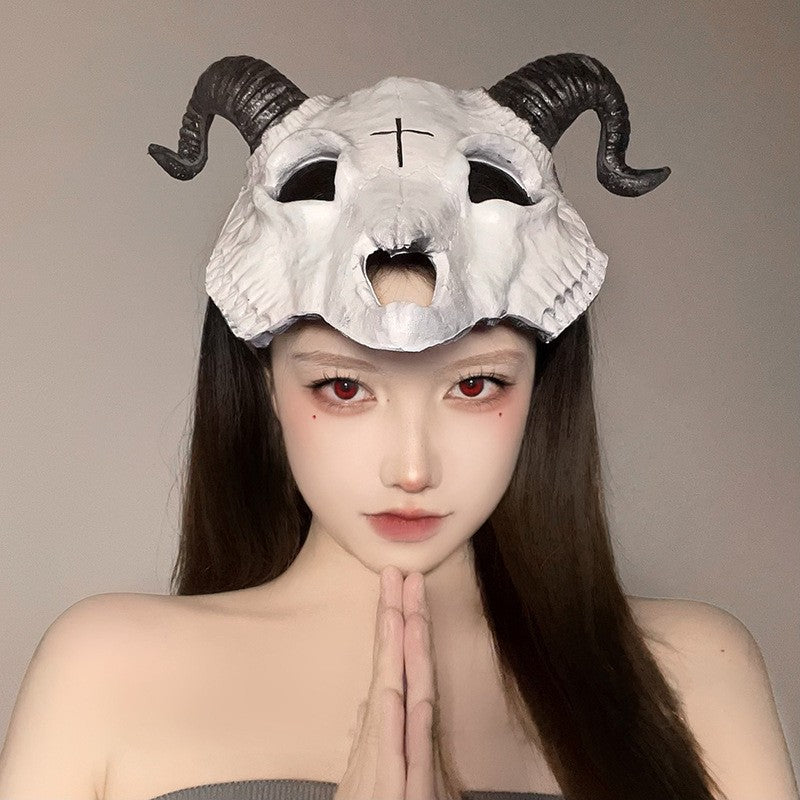 Halloween Anime Half-Face Mask - Plastic