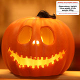 Halloween Light-Up Pumpkin Lantern - Plastic