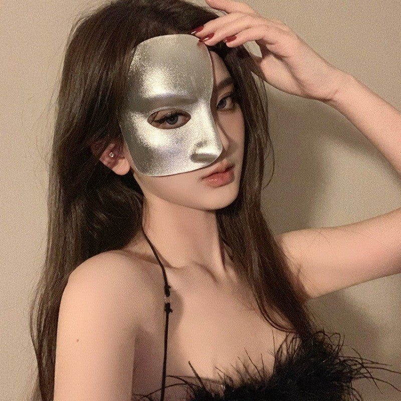 Halloween Anime Half-Face Mask - Plastic