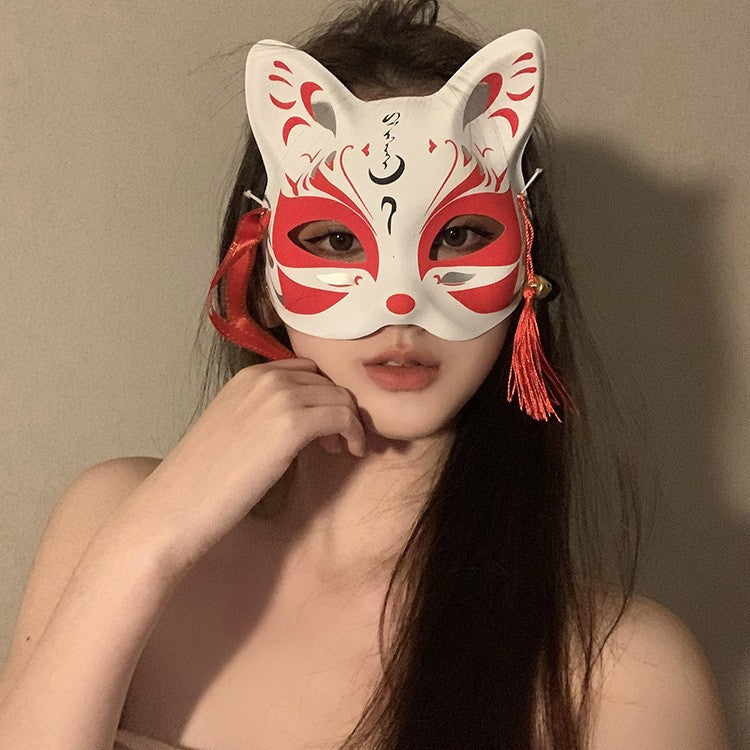 Halloween Anime Half-Face Mask - Plastic