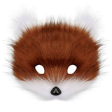 Halloween Plush Animal Cosplay Mask, Gloves and Tail Accessories
