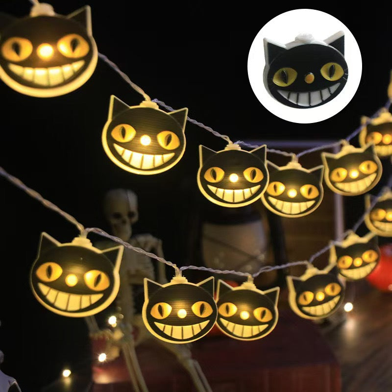 Halloween LED String Lights - Ghost, Spider and Pumpkin Designs