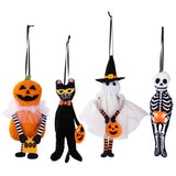 Halloween Hanging Decorations - Pumpkin, Cat, Ghost and Skull - Polyester
