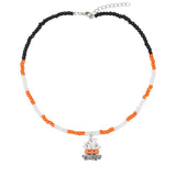 Handmade Halloween Ghost Pumpkin Pendant Necklace