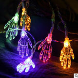 Halloween LED String Lights with Pumpkin Skull Ghost Designs