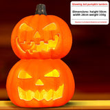 Halloween Light-Up Pumpkin Lantern - Plastic