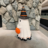Halloween Ghost Pumpkin Resin Ornament
