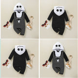 Baby Halloween Skeleton Hooded Jumpsuit