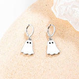 Women's Halloween Ghost Earrings - Alloy