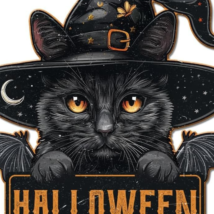 Halloween Boxwood Door Decoration