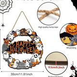Halloween Wooden Door Sign
