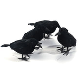Halloween Black Crow Feather Decoration