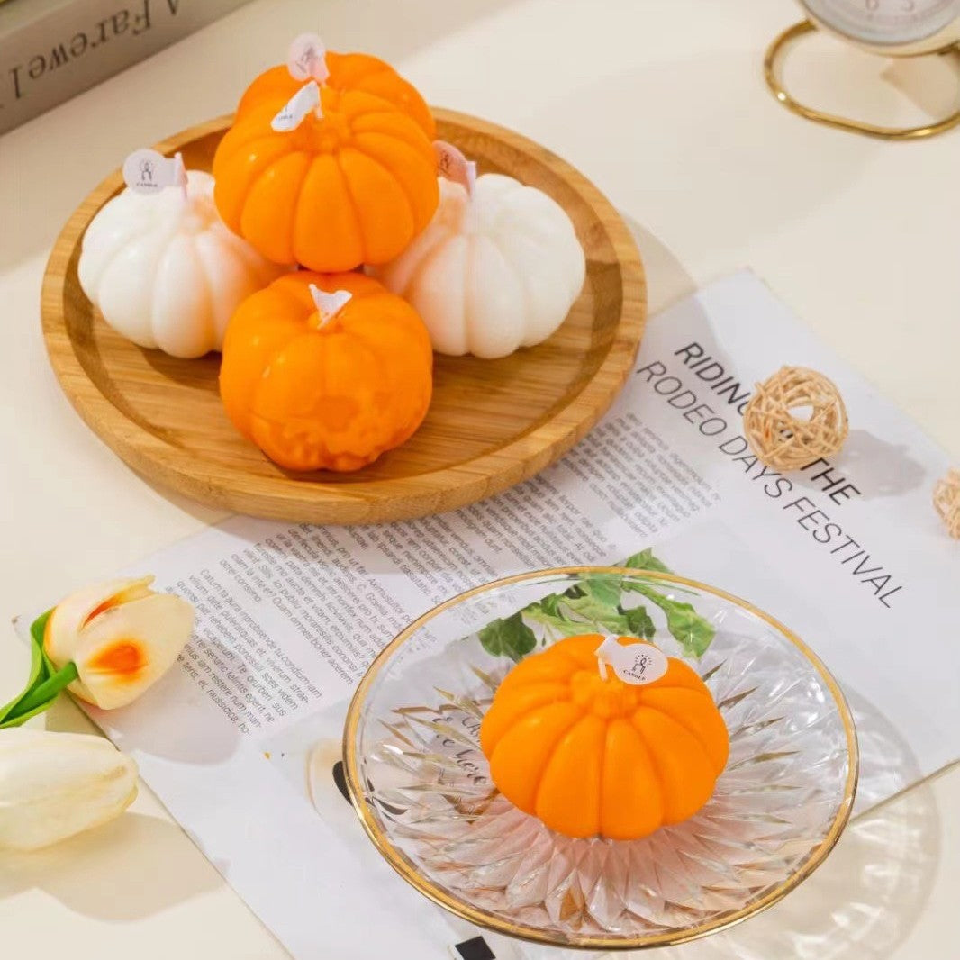 Halloween Pumpkin Face Candle