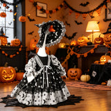 Halloween Witch Costume for Porch Goose Decoration