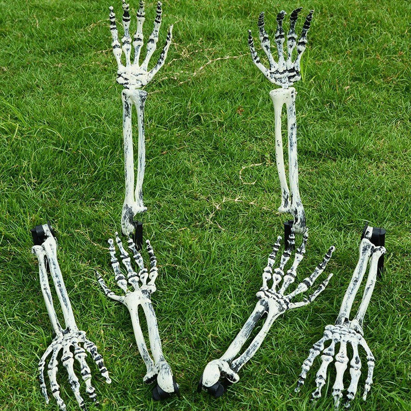 Halloween Ghost Hand Yard Stake - Plastic