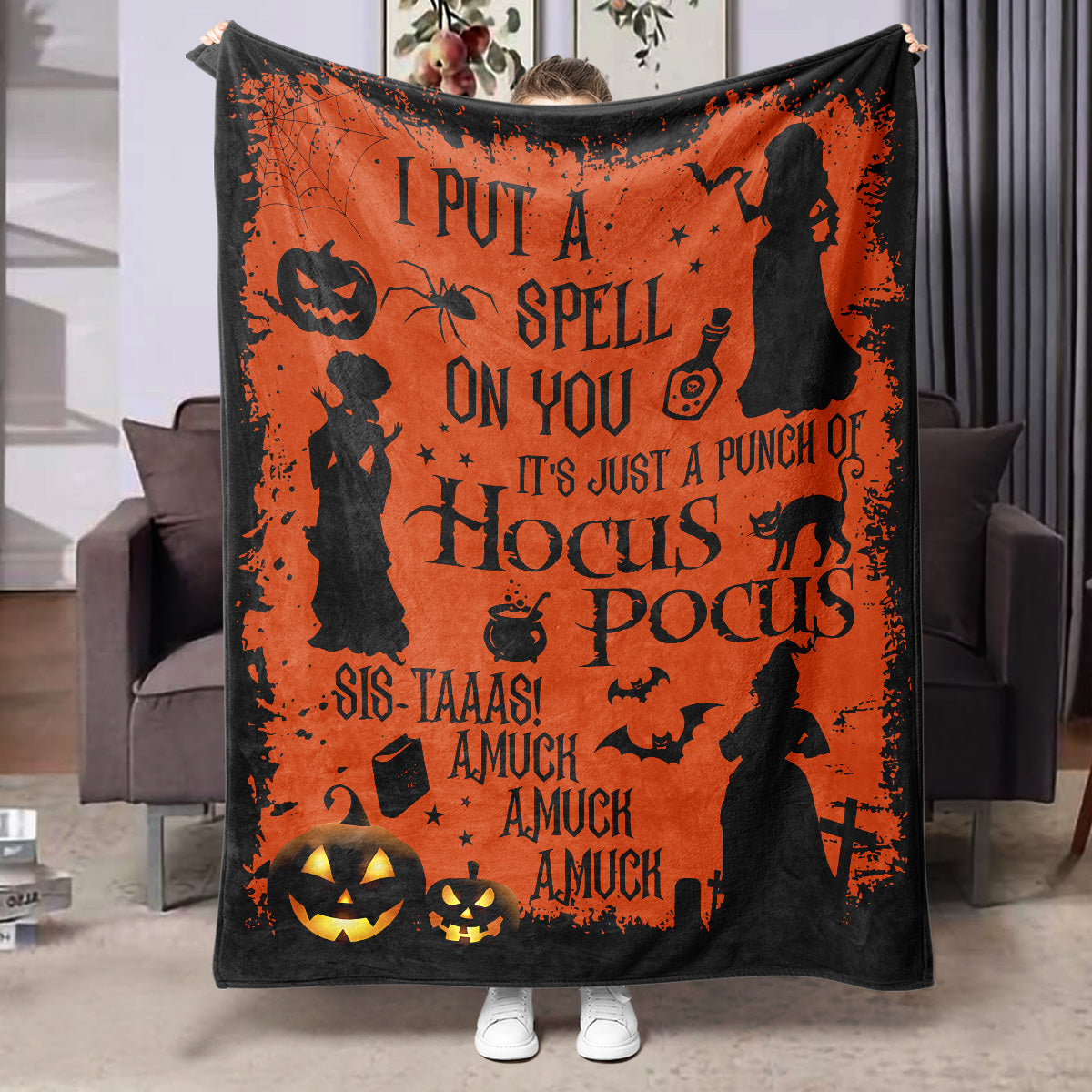 Halloween Printed Flannel Blanket