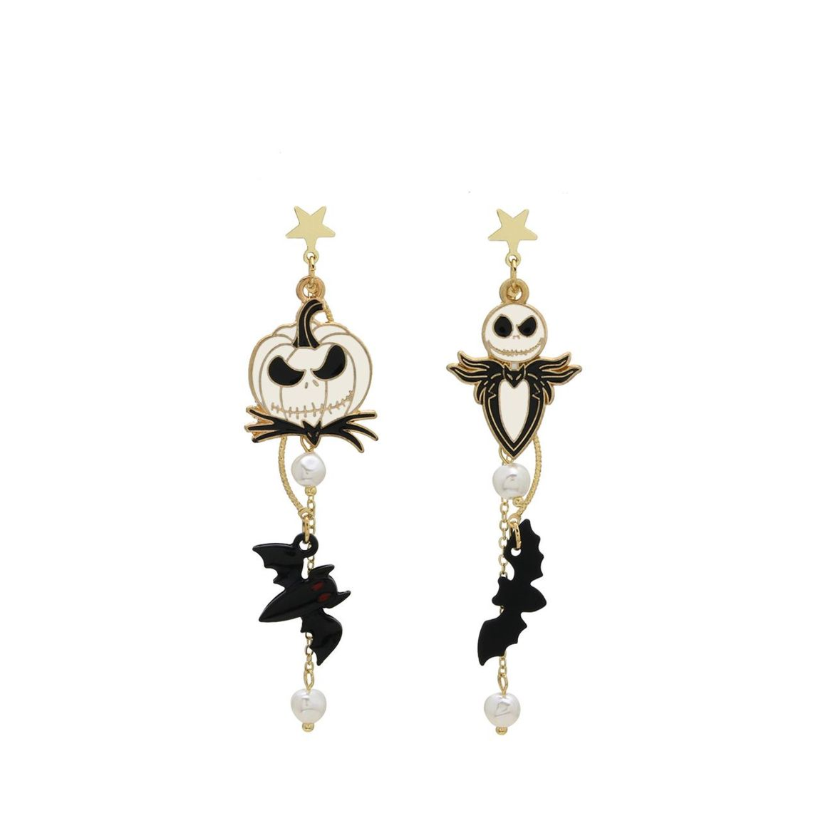 Gothic Halloween Pumpkin Ghost Earrings
