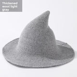 Halloween Knitted Witch Hat - Foldable Pointed Costume Hat