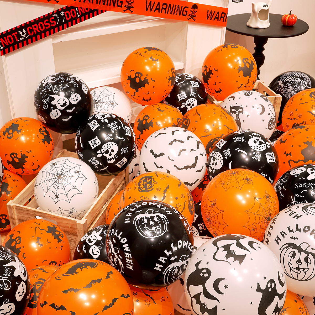 Halloween Latex Balloons Pumpkin Ghost Skull Party Decoration
