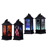 Halloween Glowing Oil-Style Lantern - Plastic