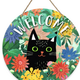 Halloween Boxwood Door Decoration