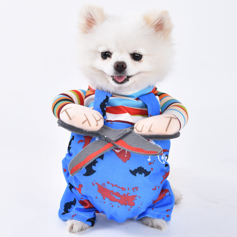 Funny Pet Halloween Costume Dress - Polyester