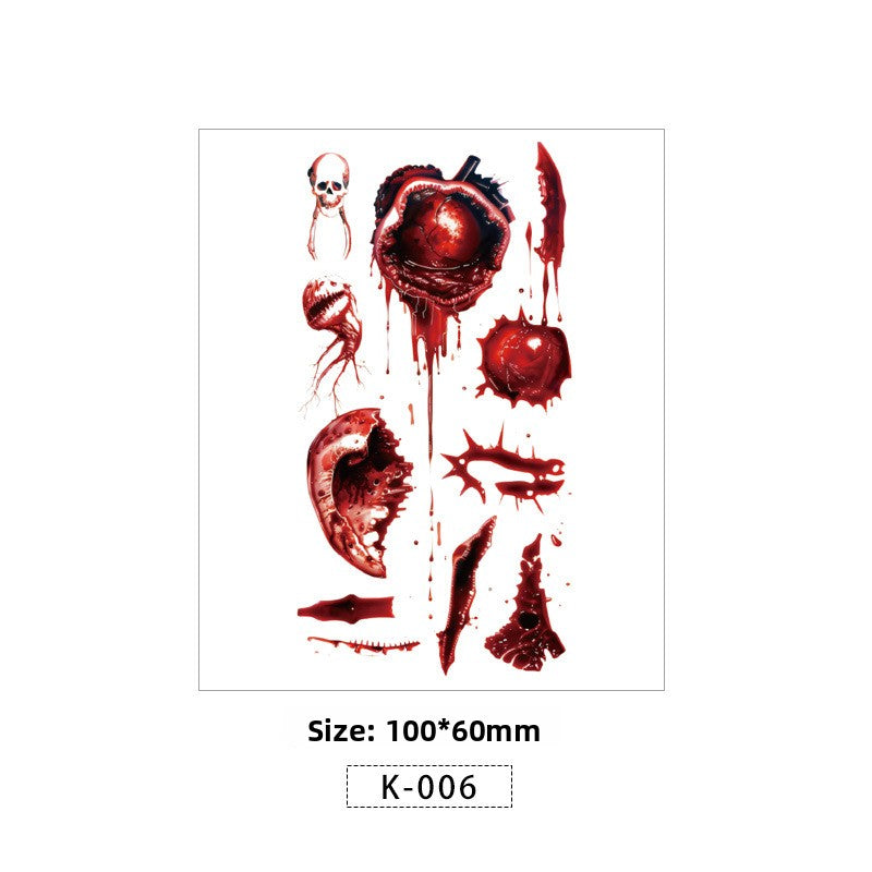 Halloween Scar Tattoo Stickers