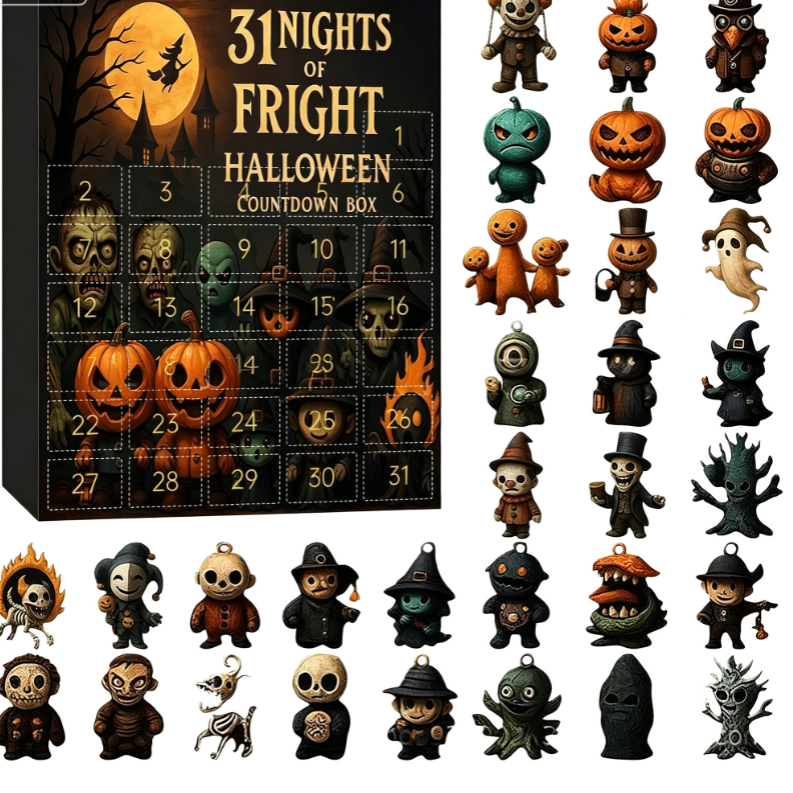Halloween Countdown Blind Box - 3D PVC Figures