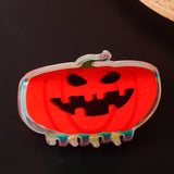 Halloween Pumpkin Ghost Hair Clip - PVC