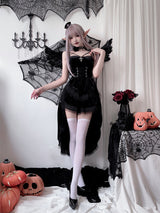 Halloween Gothic Costume Dress - Black and Red