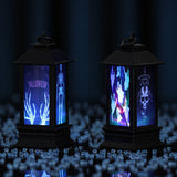 Halloween Glowing Oil-Style Lantern - Plastic