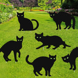 Halloween Black Cat Yard Sign - PVC