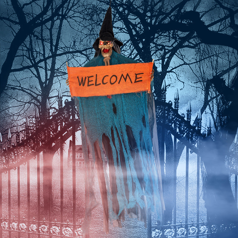 Halloween Hanging Ghost Door Decoration - Resin
