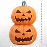 LED Halloween Pumpkin Lantern with Multiple Designs - Plastic