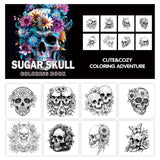 Halloween Skull and Devil Coloring Book